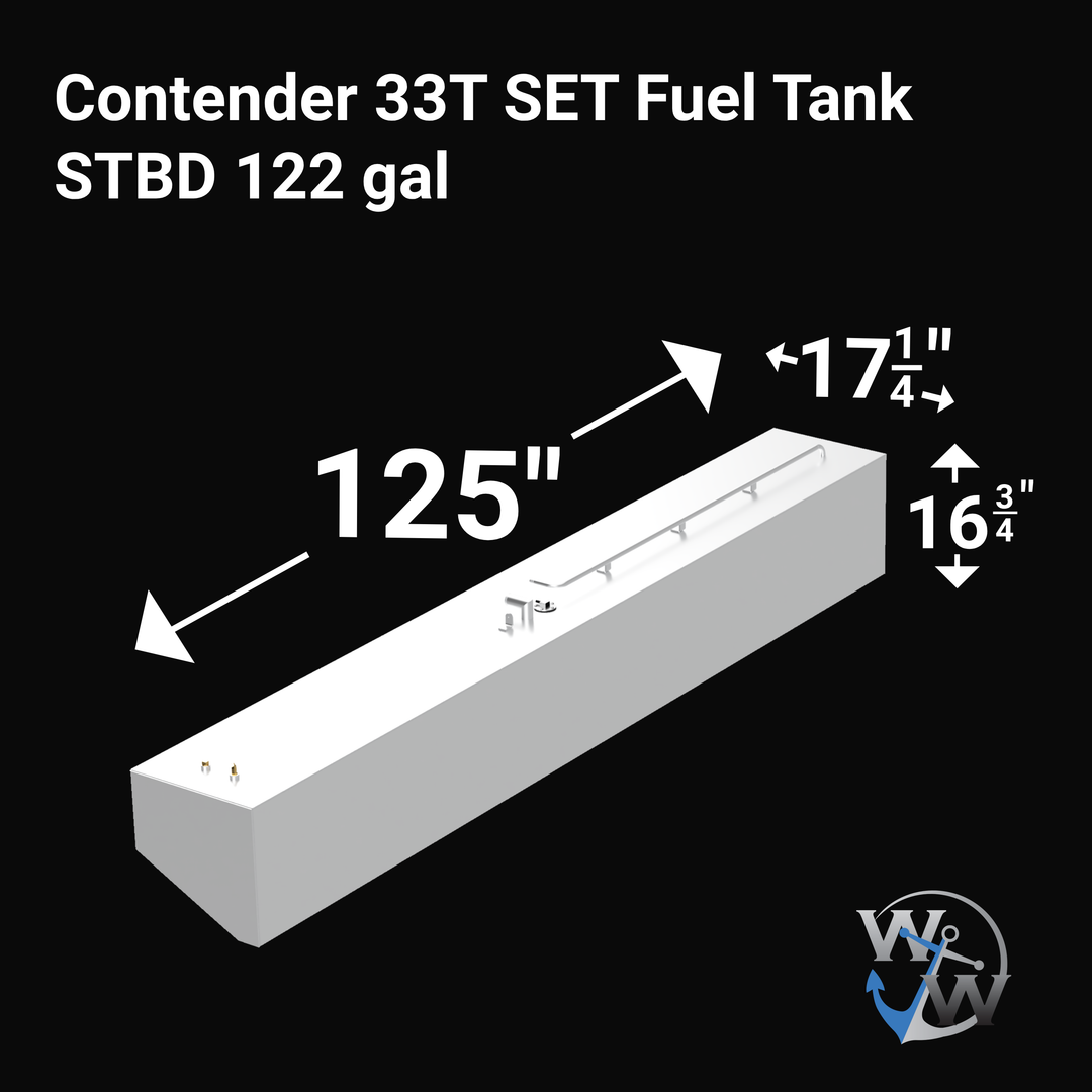 Contender 33T Fuel Tank Mod SET(NO WATER + EXTENDED MAIN) 485 gal