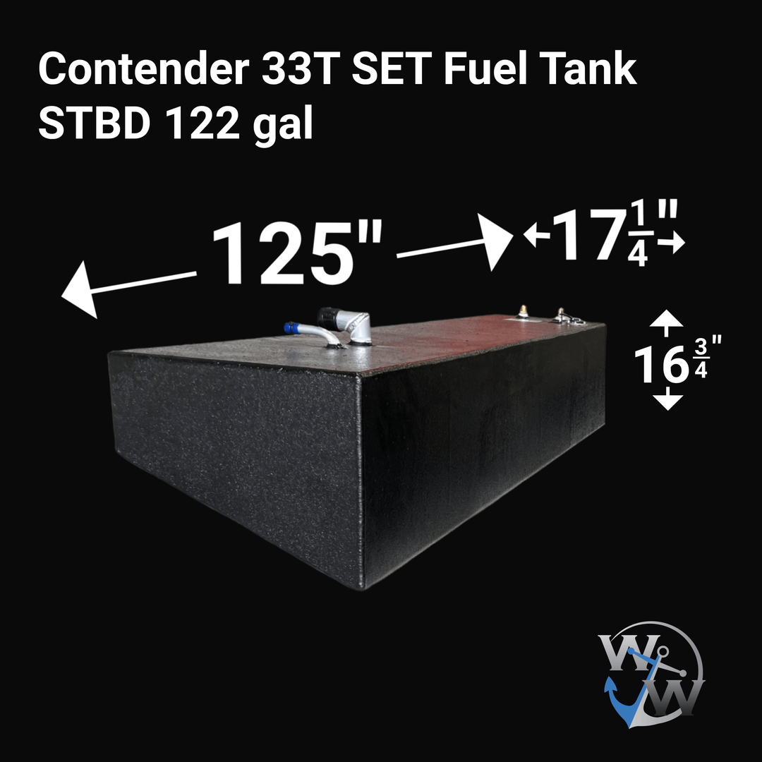 Contender 33T (NO WATER + EXTENDED MAIN)(485 Gal) Fuel Tank Set | OEM Replacement