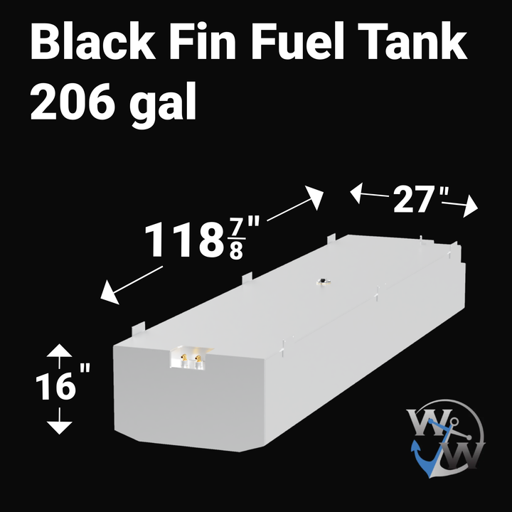 Black Fin 27 Combo Fuel Tank gal 224