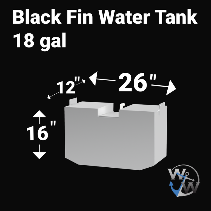 Black Fin 27 Combo Fuel Tank gal 224