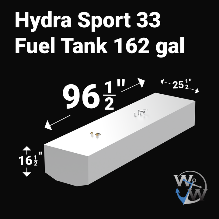 Hydra Sport 33 Fuel Tank 162 gal