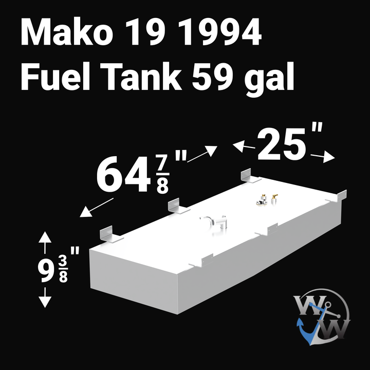 Mako 19 1994 Fuel Tank 59 gal