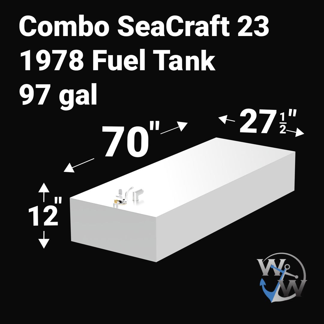 SeaCraft Combo Fuel Tank (97 gallon)/ Water Tank (20 gallon) | 23' 1978 OEM Replacement