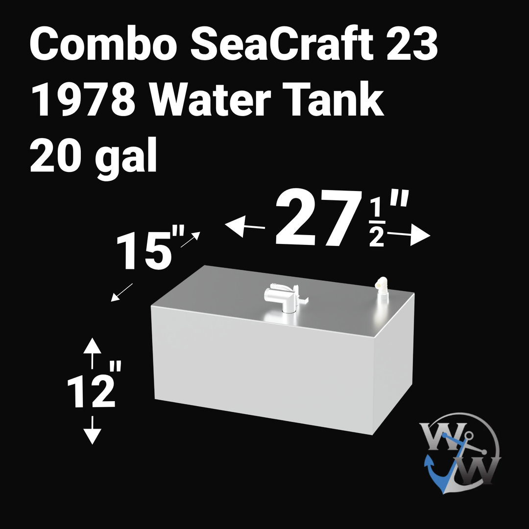 SeaCraft Combo Fuel Tank (97 gallon)/ Water Tank (20 gallon) | 23' 1978 OEM Replacement