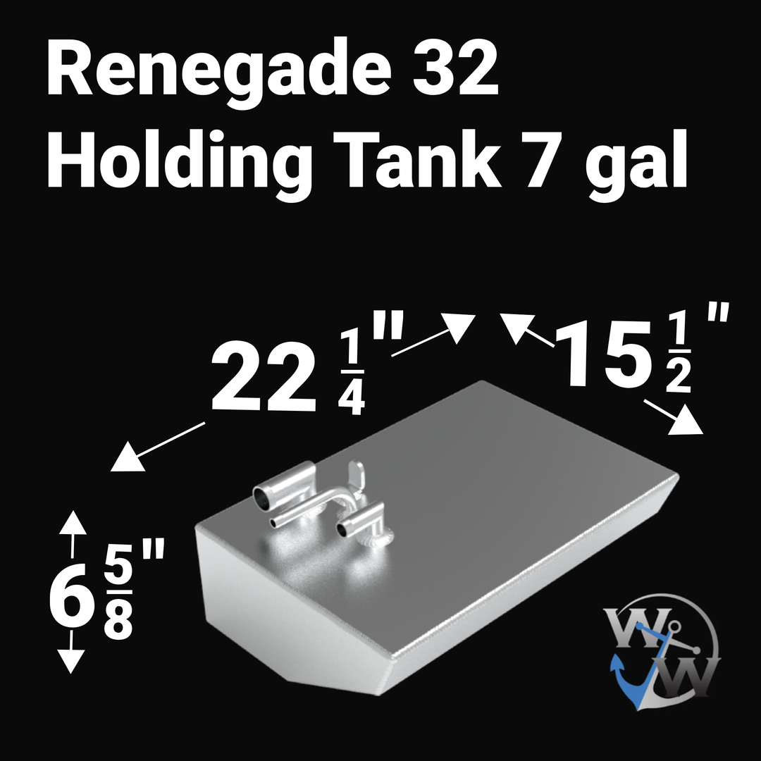 Renegade 32 - 3 Tank Combo - Fuel Tank (212 gal) Water Tank (27 gal) Holding Tank (7 gal) | OEM Replacement