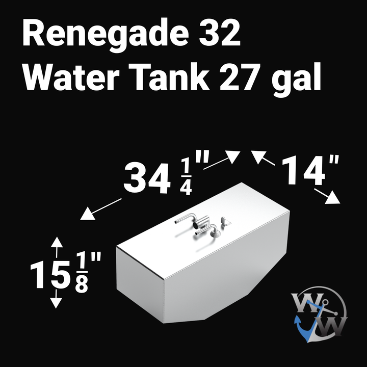 Renegade 32 - 3 Tank Combo - Fuel Tank (212 gal) Water Tank (27 gal) Holding Tank (7 gal) | OEM Replacement