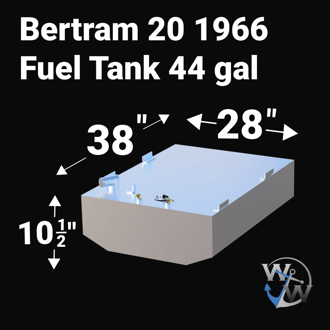 Bertram 20 (1966) Fuel Tank 44 gal | OEM Replacement