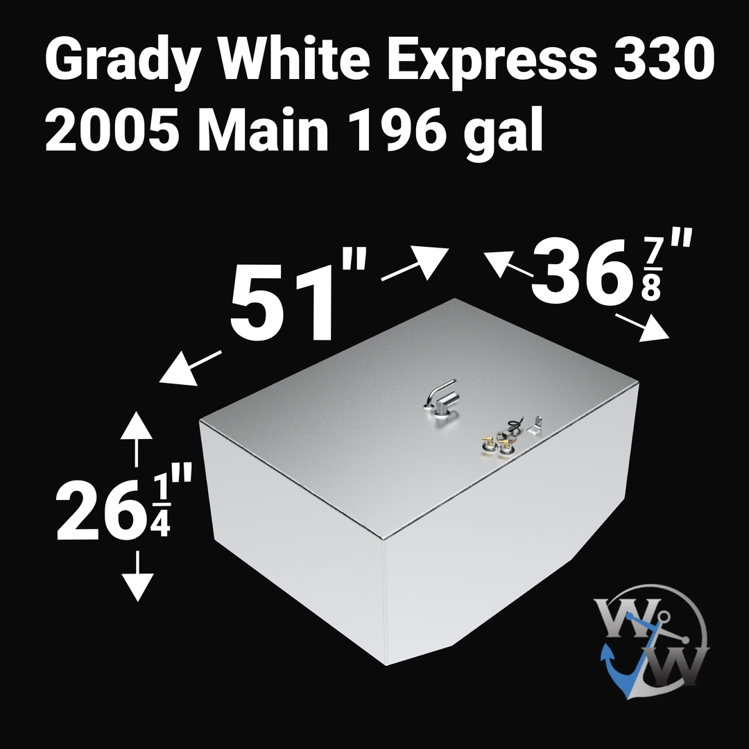 Grady White Express 330 Fuel Tank (196 gal) Aux (154 gal) combo | 2005 OEM Replacement