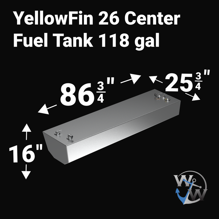 YellowFin 26 Center Fuel Tank | 2015-2026 OEM Replacement