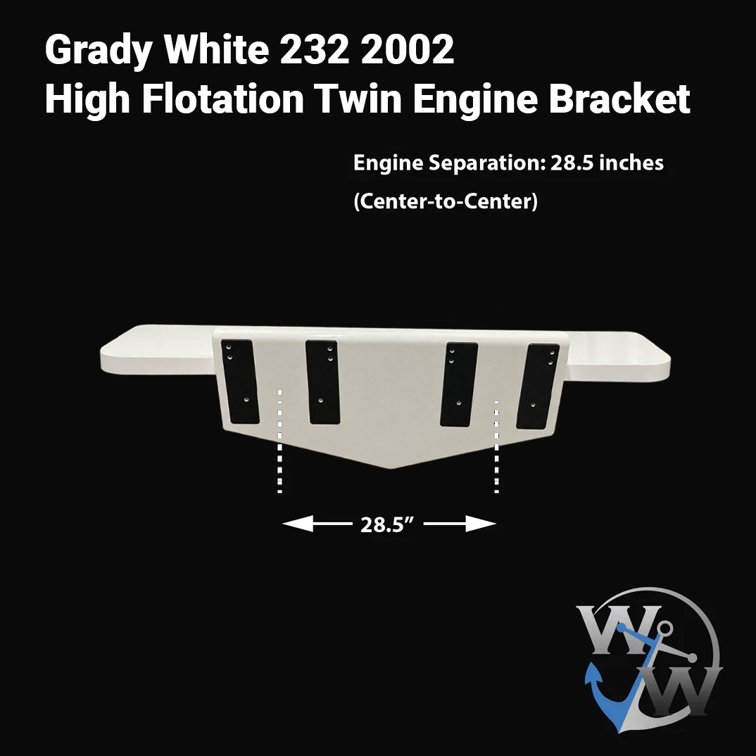 Grady White 232 2002 High Flotation Twin Engine Bracket