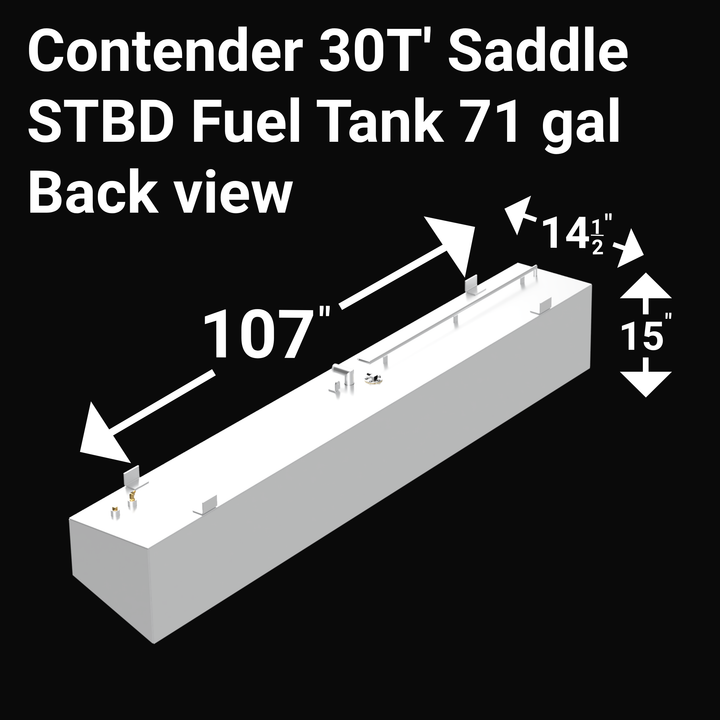 Contender 30T combo 258 gal Fuel Tank