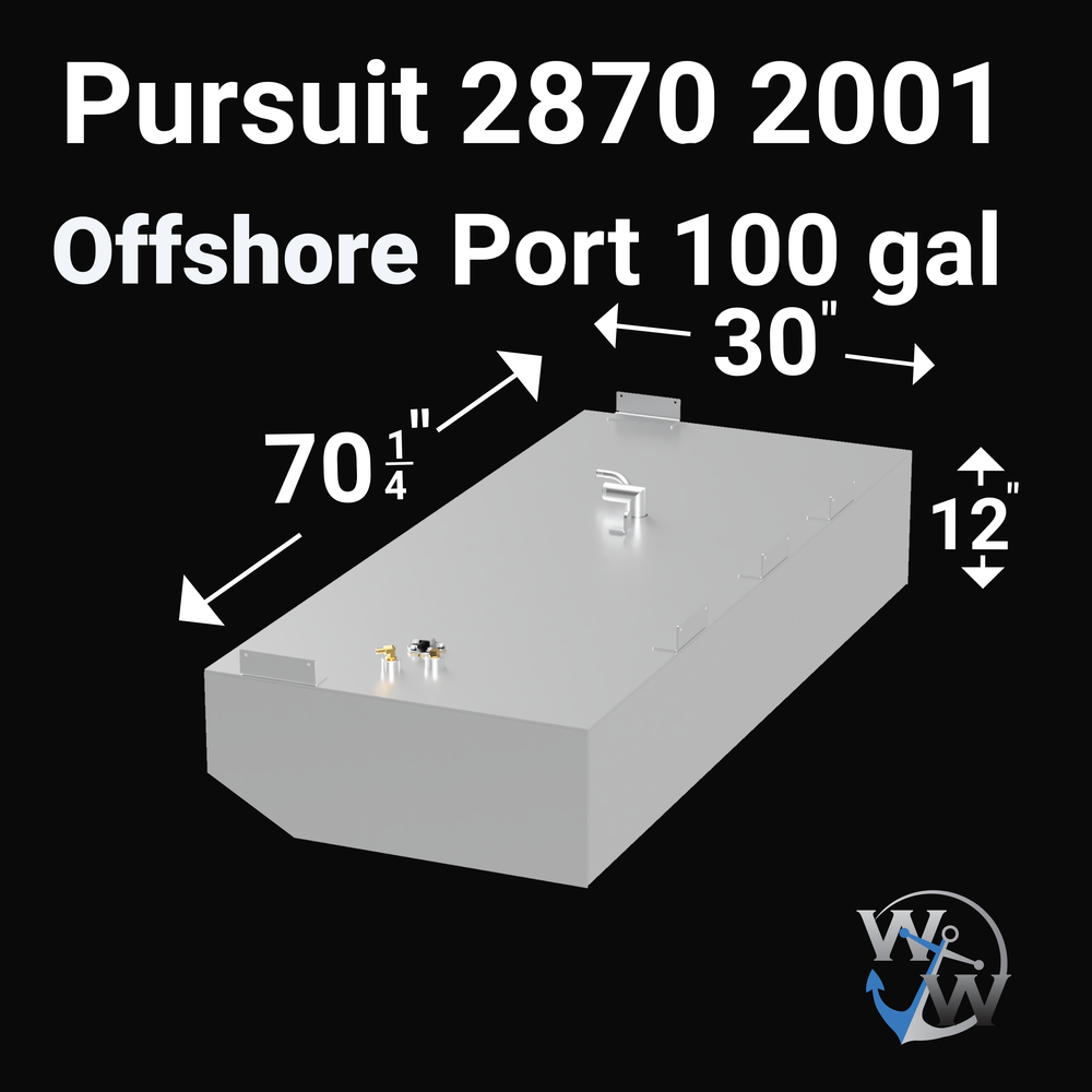 Pursuit 2870 Offshore (2001) (PORT/STBD) (100 gallon) | OEM Replacement - Welding World, Inc.