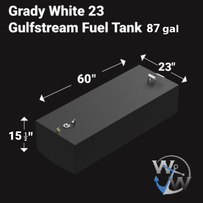 Grady-White 23 Gulfstream Fuel Tank (87 gallon) | 1993 OEM replacement