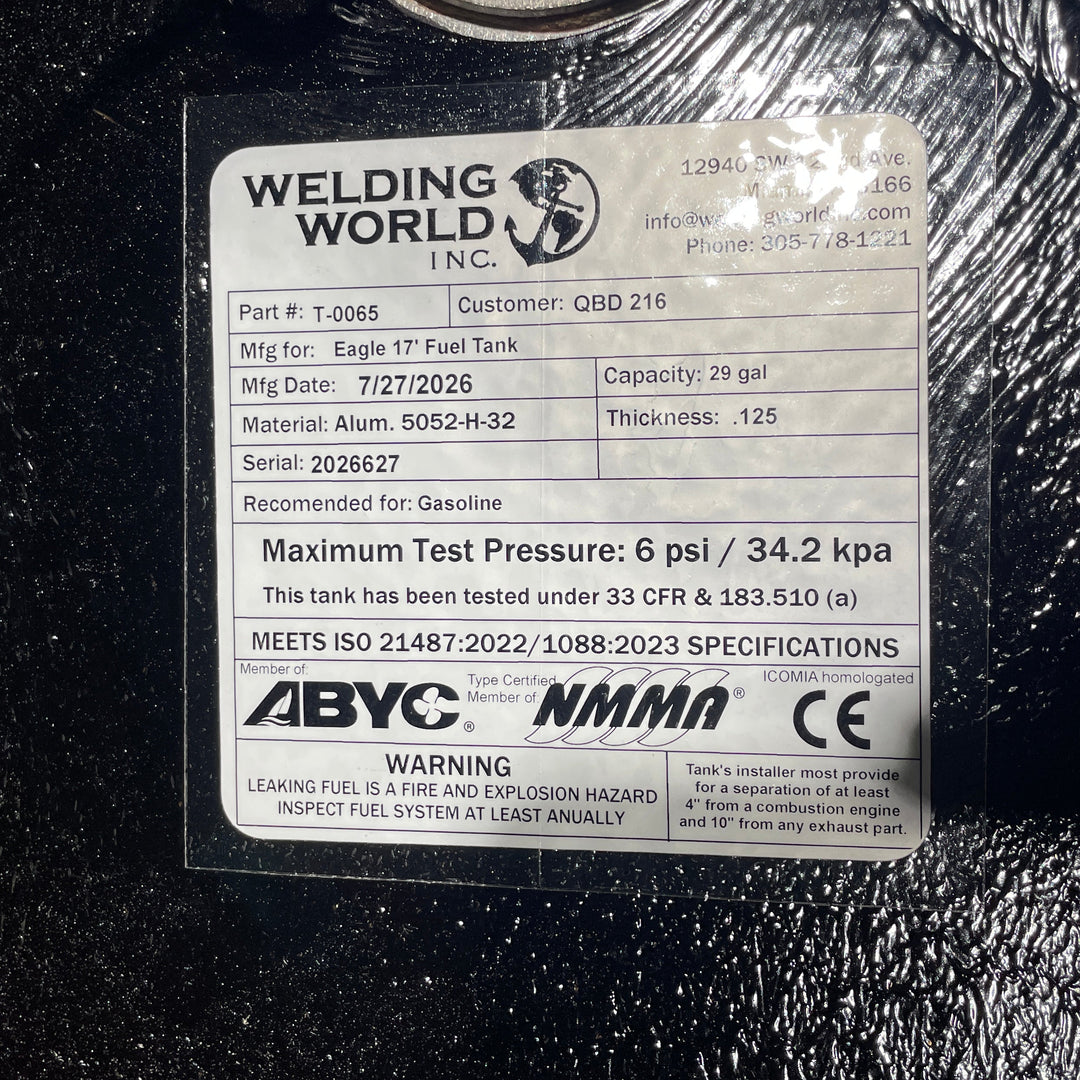 Eagle 17 Fuel Tank 29 gal | 2000 OEM Replacement