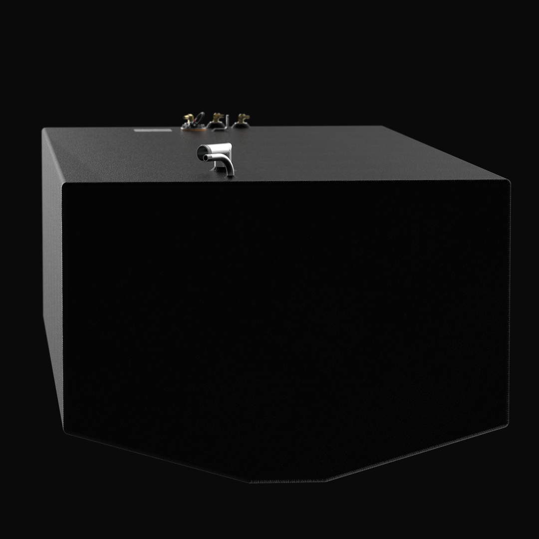 Intrepid 366 Open 2002 300 gal Aluminum Marine Fuel Tank — coated finish view