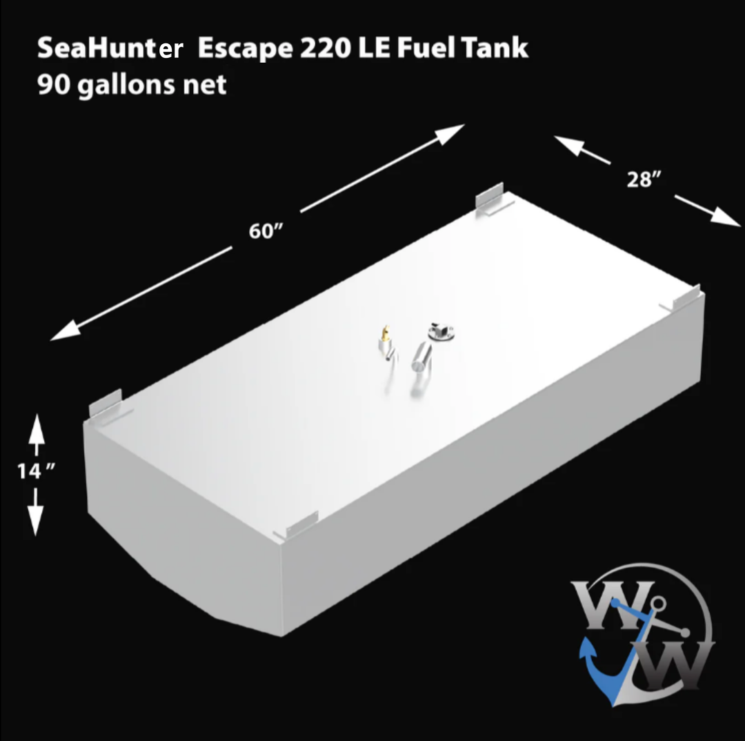 SeaHunter Escape 220 LE 90 gal. net OEM Replacement Fuel Tank