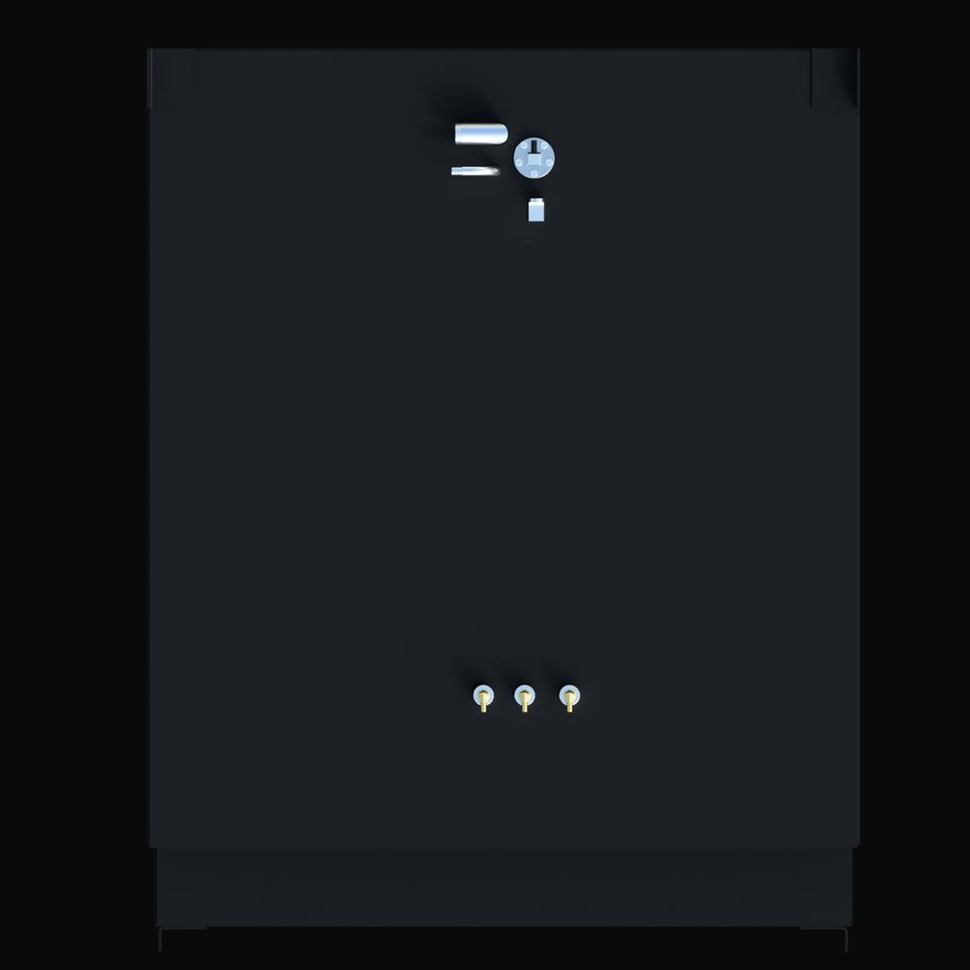Top-down plan view of a Robalo R305 (294 gal) black epoxy fuel tank showing fitting layout.