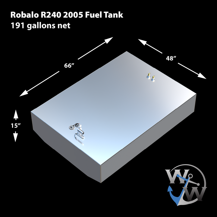 Robalo R260 2004 - 210 gal. Depósito de combustible de repuesto OEM.