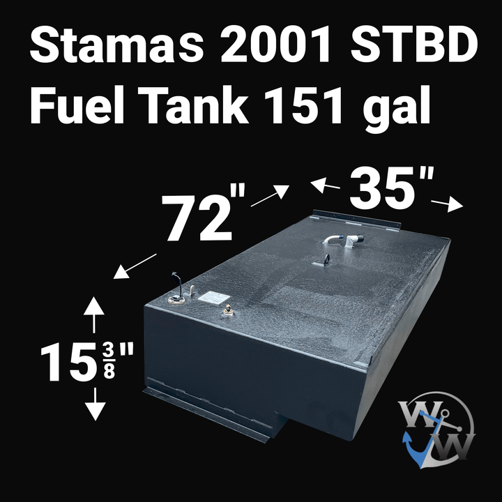 Stamas 33 (151 Gal) Fuel Tank PORT/STBD | 2001 BUILT TO OEM SPECS