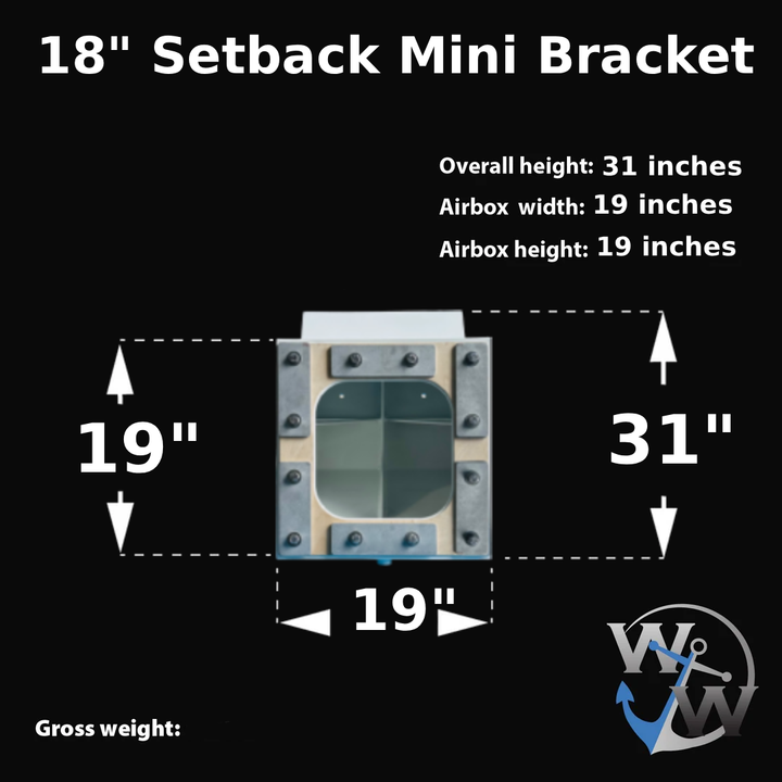 18" Setback Mini Engine Bracket