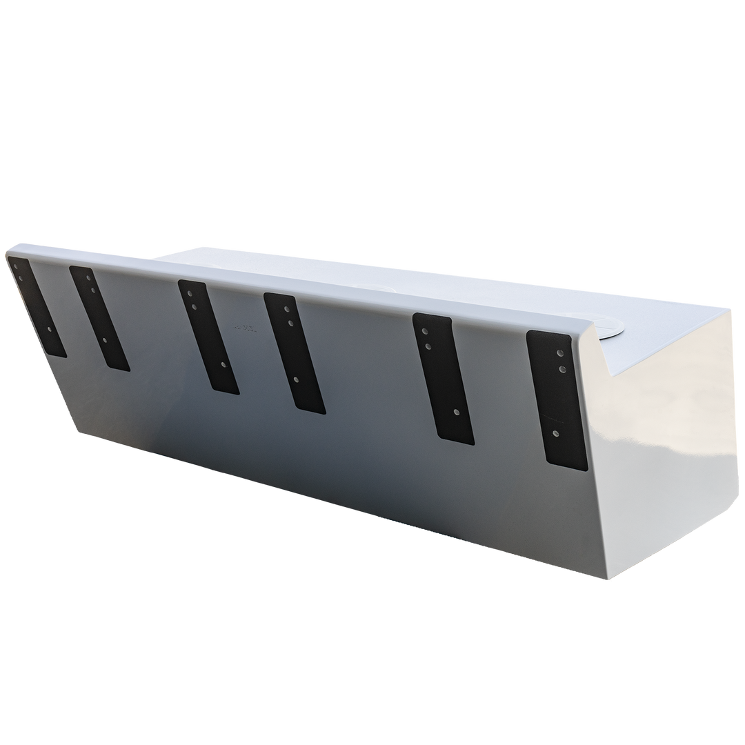 Apex Triple NSP 3-Engine Bracket, a white, rectangular mounting bracket with multiple black attachment plates on the side, designed for securing three engines