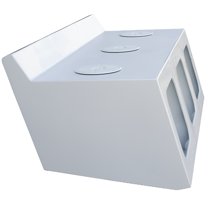 Apex Triple NSP 3-Engine Bracket, featuring a sleek, white design with three engine slots, displayed against a transparent background
