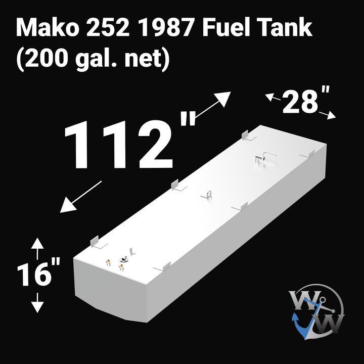 Mako 252 1987 Fuel Tank 200 gal