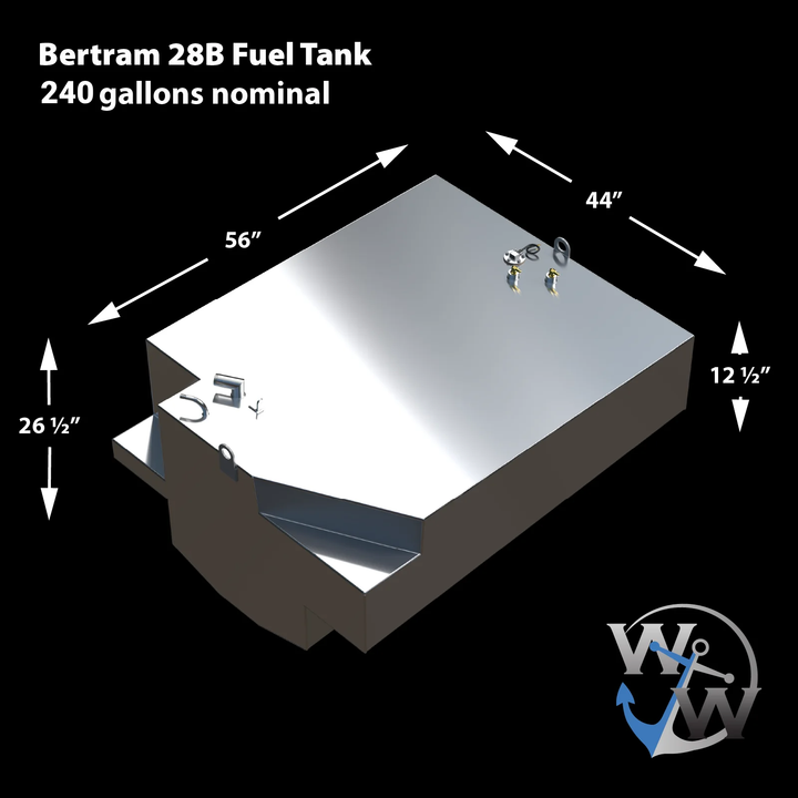 Bertram 28B Fuel Tank (240 gal ) | OEM Replacement