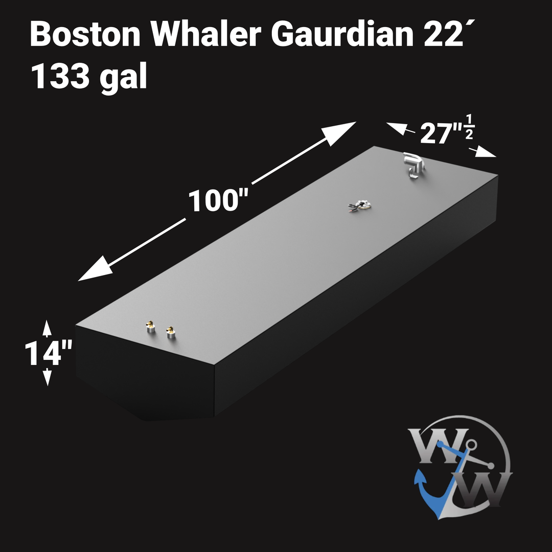 Boston Whaler Guardian 22' fuel tank (133 gal) - Welding World, Inc.
