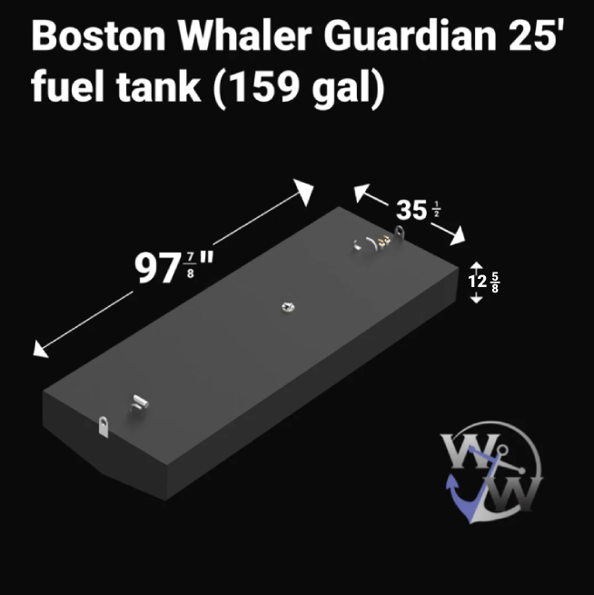 Boston Whaler Guardian 25' Fuel Tank (159 gallon) | OEM