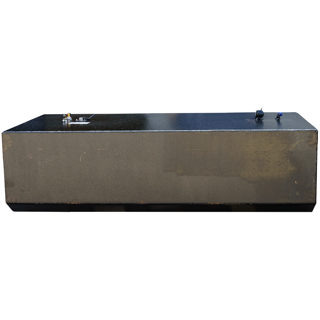 2006 Cobia 254 OEM replacement fuel tank with a capacity of 150 gallons, featuring a sleek, rectangular design and two fittings on the top