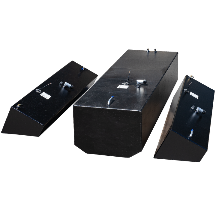 Contender 25 Open Extended Capacity 3 Fuel Tank Combo Kit -1 Belly (180 gal.) & 2 Extended (48 gal.) Saddle Tanks - Welding World, Inc.