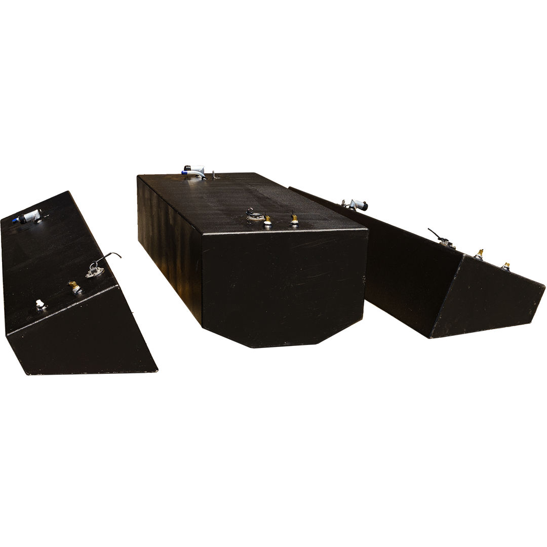 Contender 27 T 2006 OEM Replacement 3 Fuel Tank Combo Kit  - 1 Belly (105 gal.) & 2 Saddle Tanks (52 gal.) each. - Welding World, Inc.