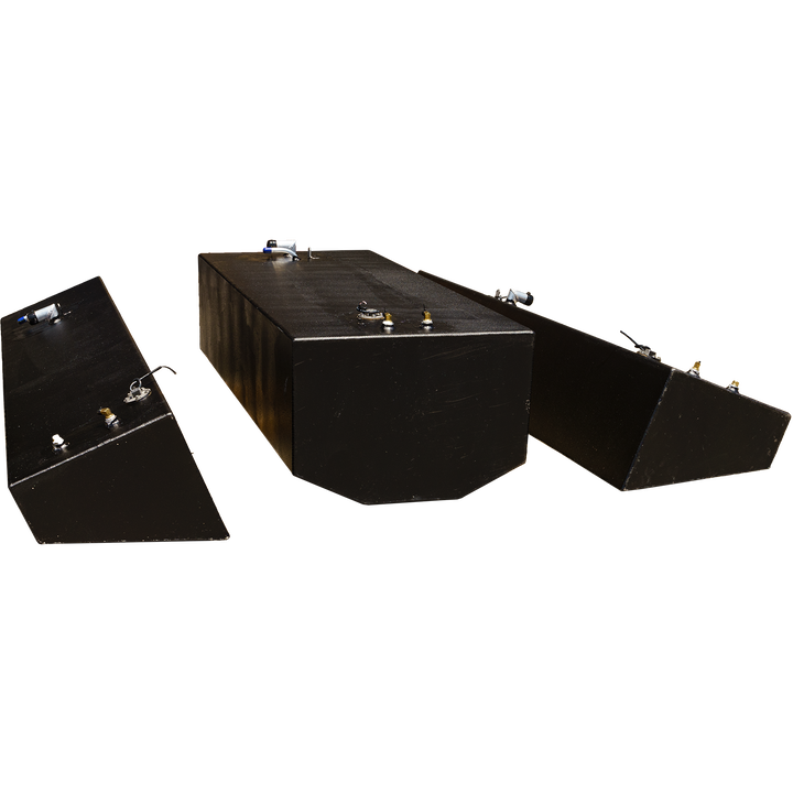 Contender 27 T 2006 OEM Replacement 3 Fuel Tank Combo Kit  - 1 Belly (105 gal.) & 2 Saddle Tanks (52 gal.) each. - Welding World, Inc.