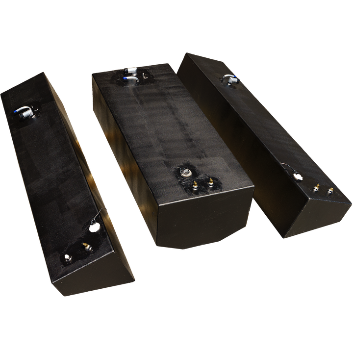 Contender 27 T 2006 OEM Replacement 3 Fuel Tank Combo Kit  - 1 Belly (105 gal.) & 2 Saddle Tanks (52 gal.) each. - Welding World, Inc.