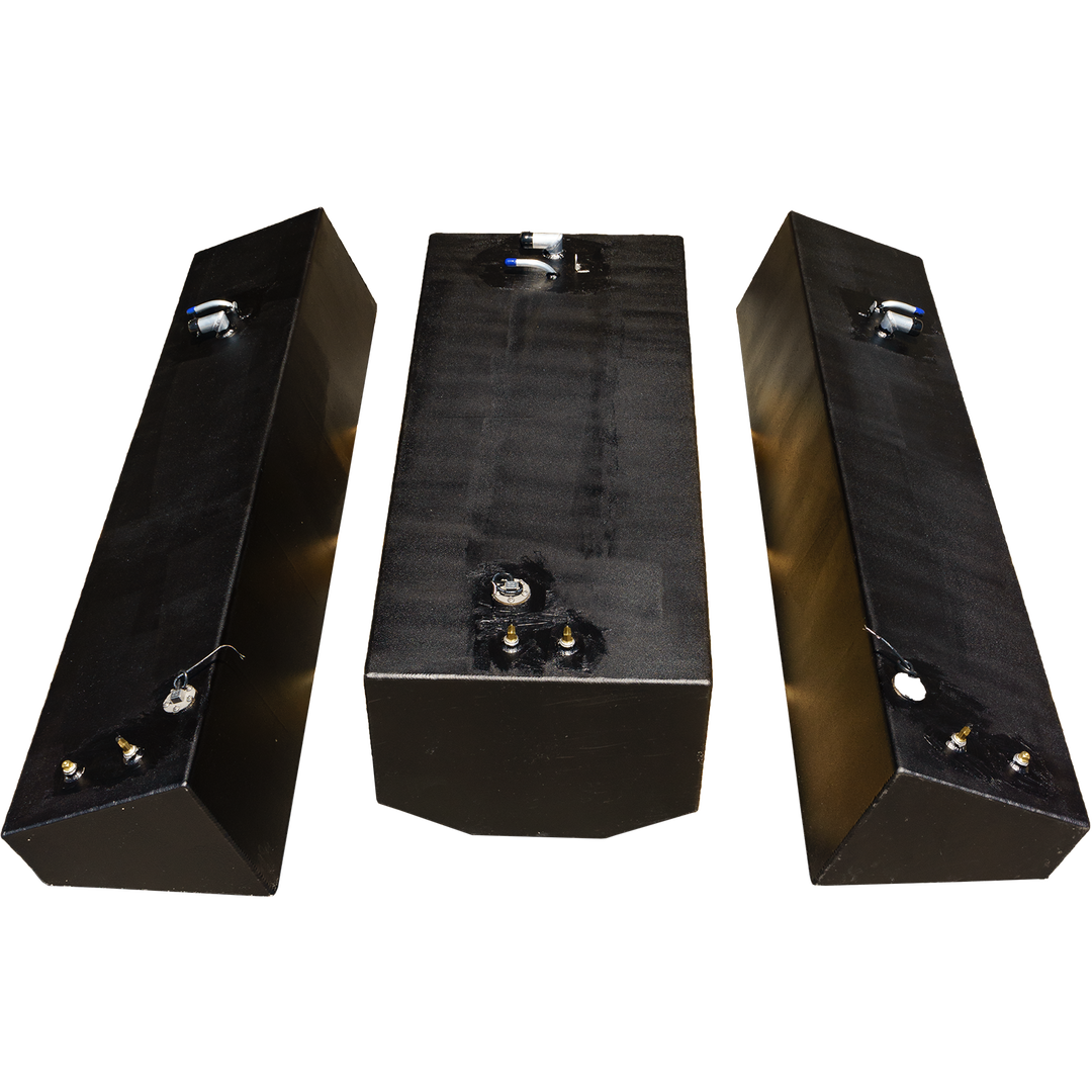 Contender 27 T 2006 OEM Replacement 3 Fuel Tank Combo Kit  - 1 Belly (105 gal.) & 2 Saddle Tanks (52 gal.) each. - Welding World, Inc.