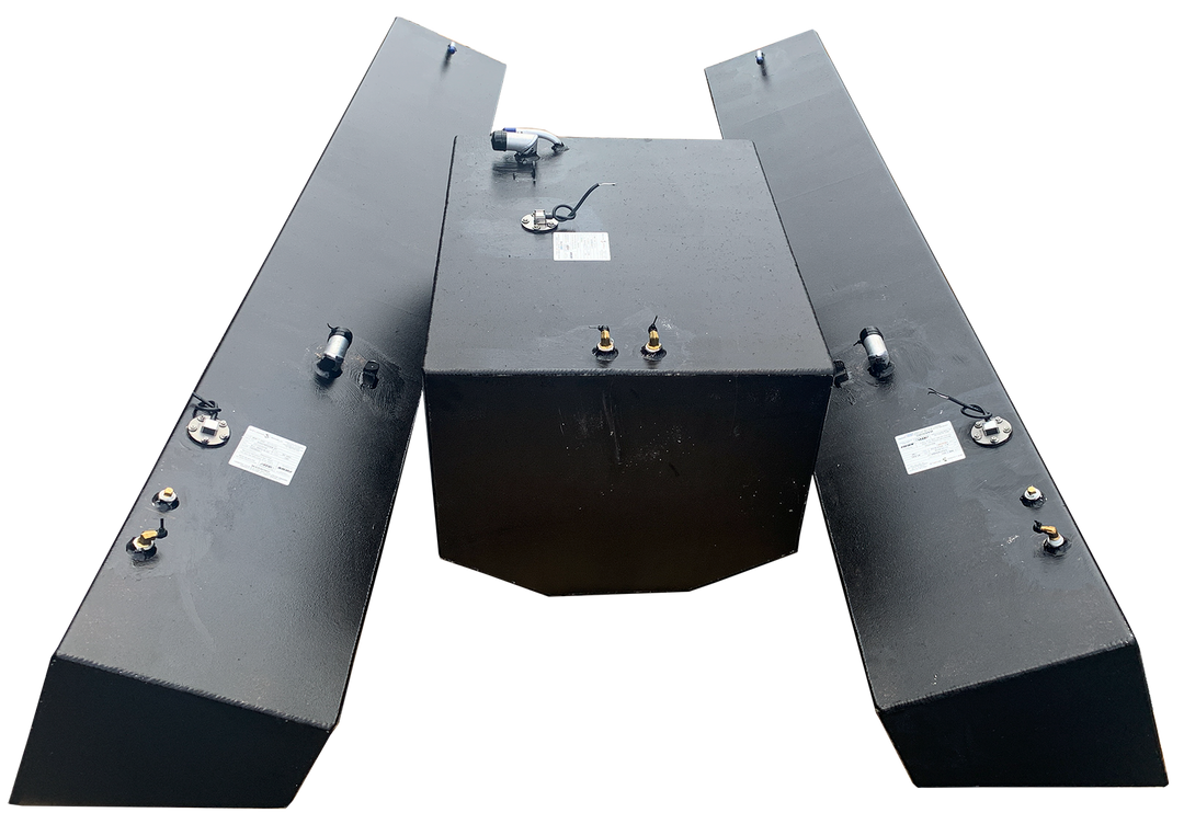 Contender 31' OEM Replacement 3 Fuel Tank Combo Kit #2 - 1 Small Belly (75 gal.) & 2 Standard Saddle Tanks - Welding World, Inc.