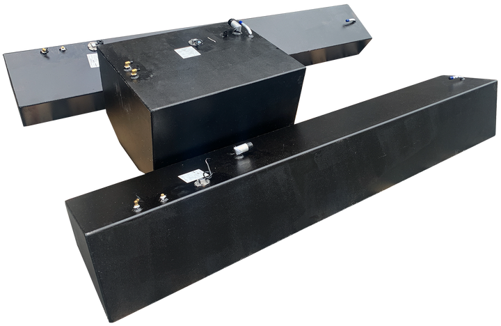 Contender 31' OEM Replacement 3 Fuel Tank Combo Kit #2 - 1 Small Belly (75 gal.) & 2 Standard Saddle Tanks - Welding World, Inc.