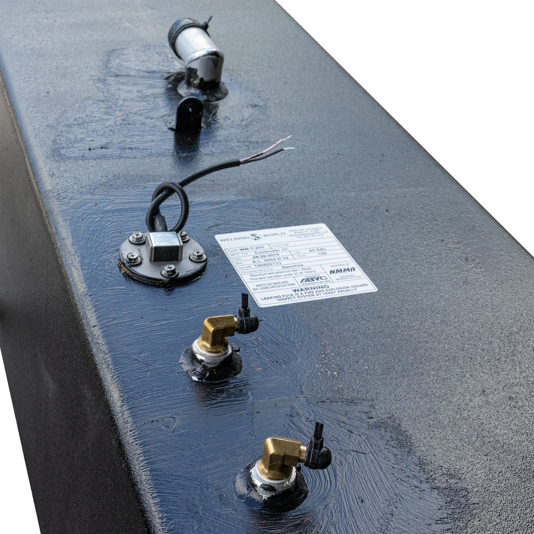 Contender 31' OEM Replacement 3 Fuel Tank Combo Kit #2 - 1 Small Belly (75 gal.) & 2 Standard Saddle Tanks - Welding World, Inc.