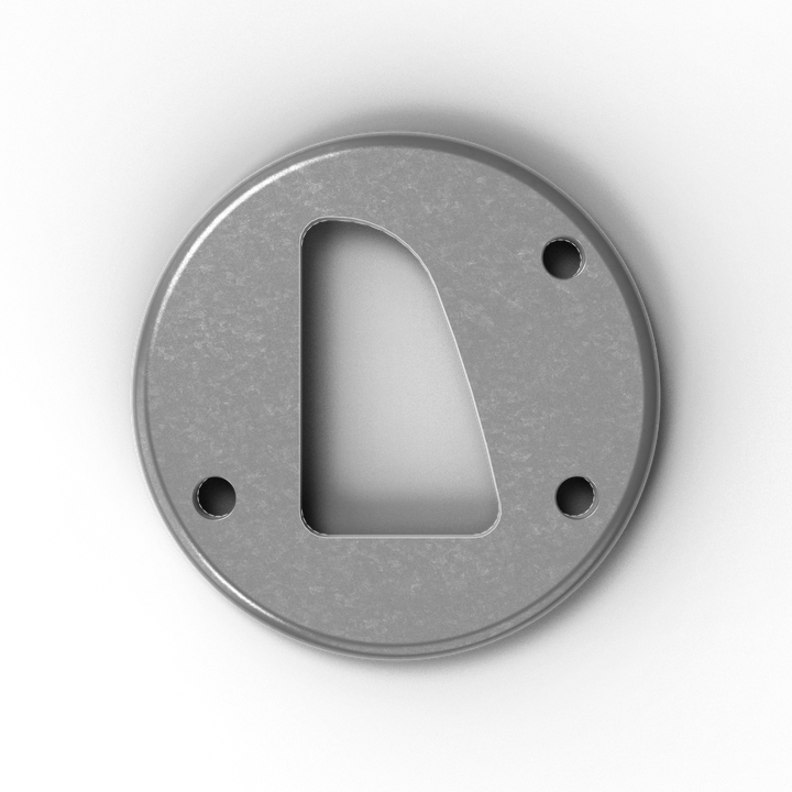 D3 - 2.5" dia. x 3/8" Round Grommet Pad (Right Side) - Welding World, Inc.