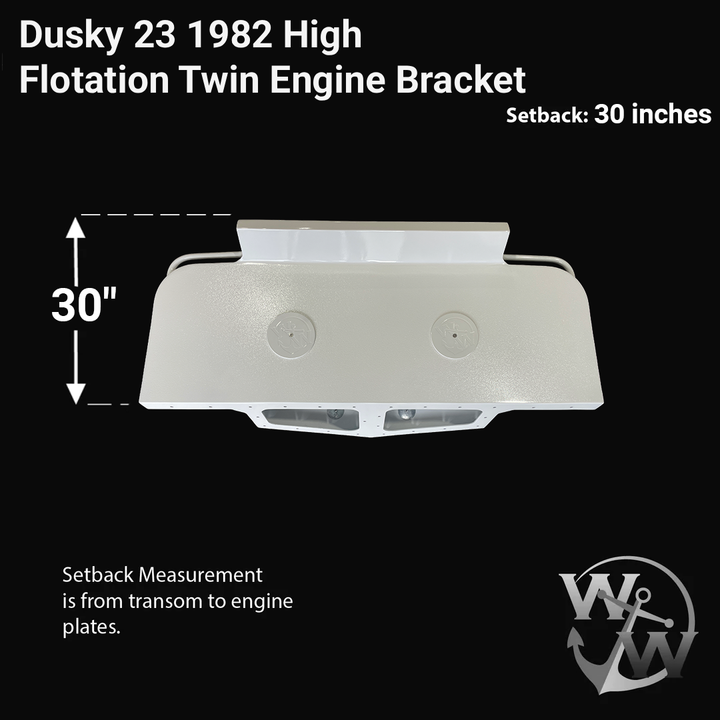 Dusky 23 1982 High Flotation Twin Engine Bracket