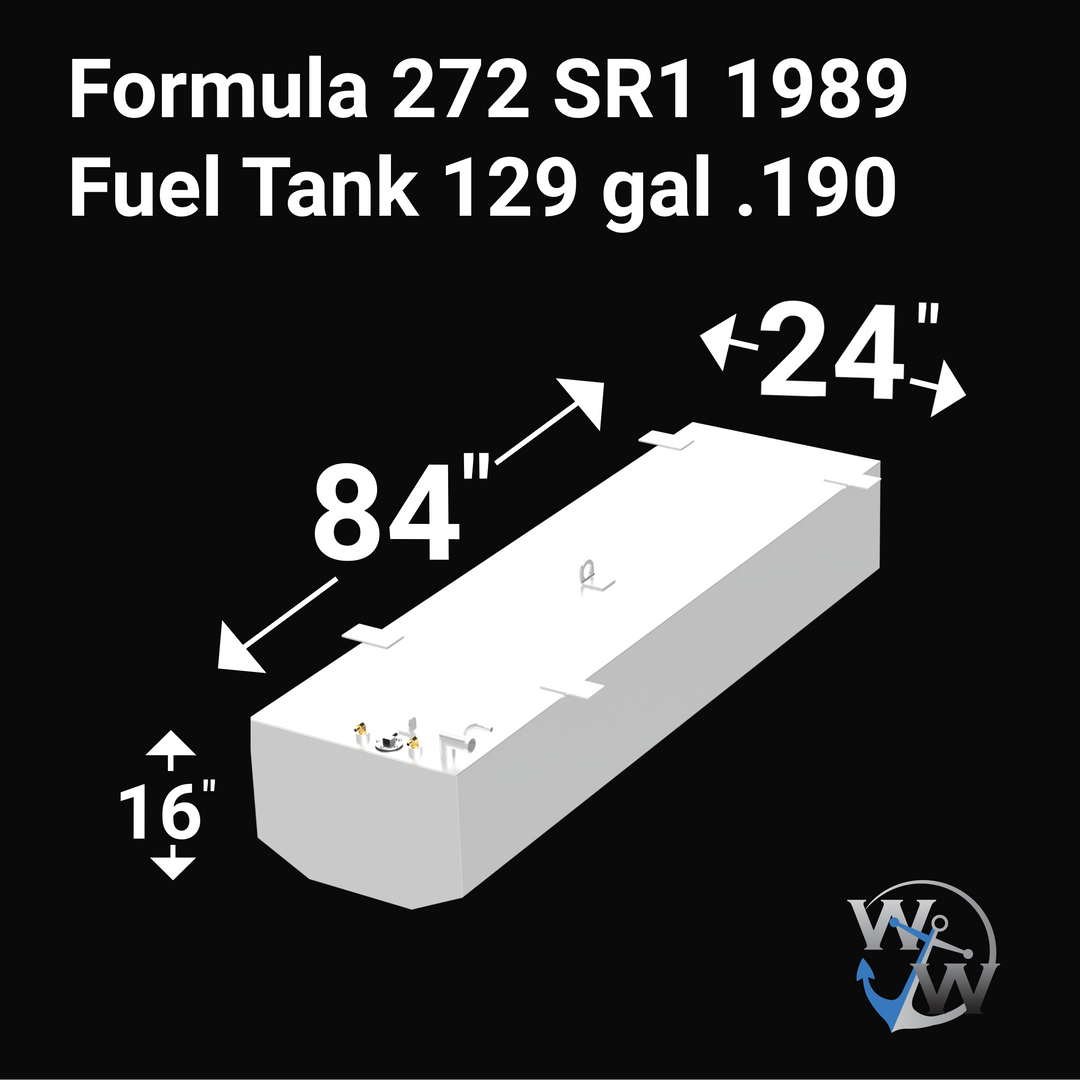 Formula 272 SR1 (1989) 129 Gal Fuel Tank | OEM Replacement Formula 272 SR1 (1989) 129 Gal Fuel Tank | OEM Replacement