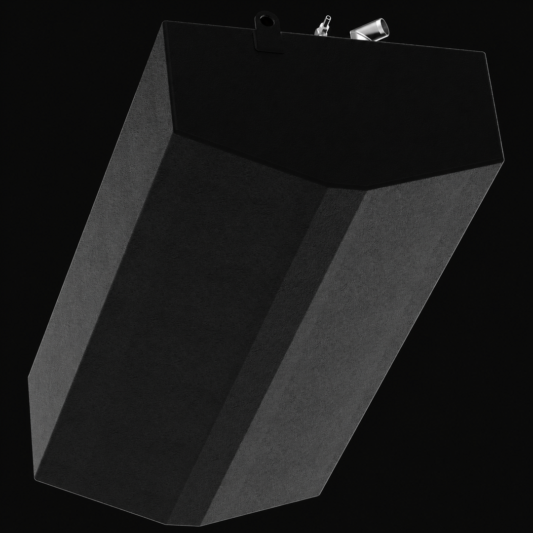 A low-angle worm's-eye perspective view highlighting the deep-V bottom geometry and hull-conforming architectural profile of a Formula 33 SS replacement marine fuel tank. This underside perspective demonstrates the specialized angled bottom panels that taper cleanly to a flat center-keel landing, engineered by Welding World to sit flush inside the central bilge compartment of the vessel's hull. The 160-gallon high-capacity fuel cell is precision-fabricated from heavy-gauge marine-grade 5052-H32 aluminum and