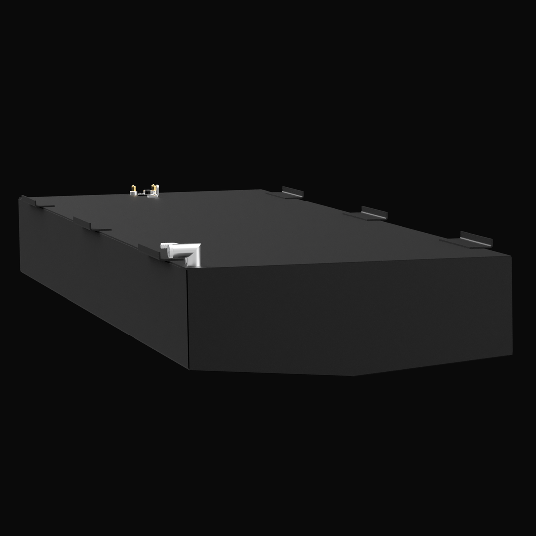 2001 Fountain 31, combo view featuring the boat's three-tank setup, designed for offshore fishing with a high-performance and durable layout