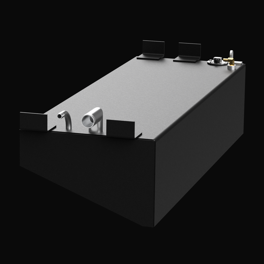 2001 Fountain 31, combo view featuring the boat's three-tank setup, designed for offshore fishing with a high-performance and durable layout