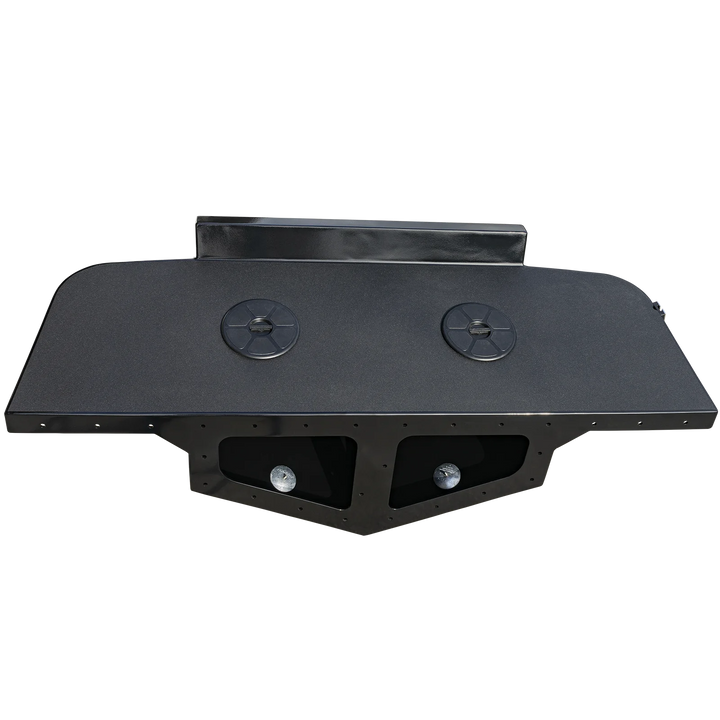 Frhas 1989 27 Cuddy Cabin High Flotation Twin Engine Bracket, featuring a flat, textured surface with two circular mounting plates and a central support structure, designed for enhanced flotation and stability