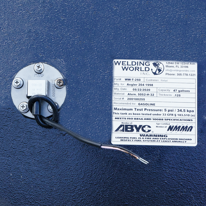 Pescador 204 - 1998 - 47 gal. Tanque de combustible de repuesto OEM