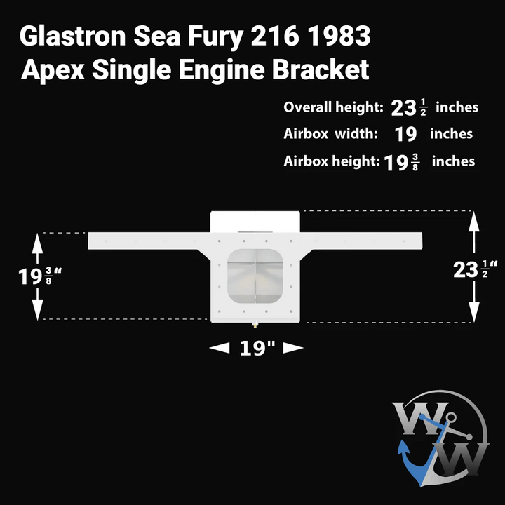 Glastron Sea Fury 216 (1983) Apex Single Engine Bracket