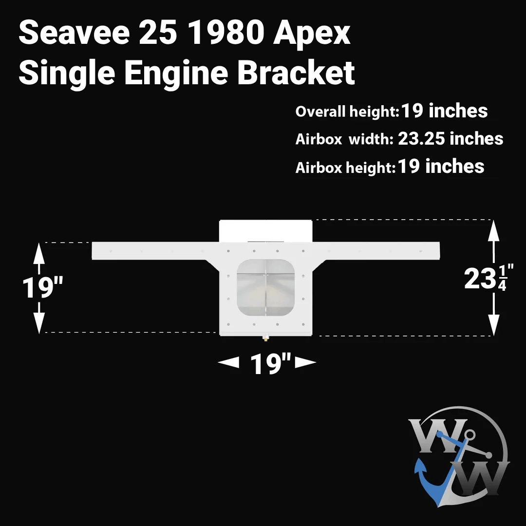 Seavee 25 1980 Apex Single Engine Bracket