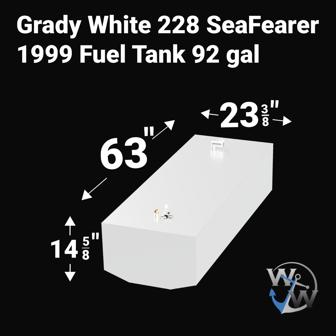 Grady-White 228 SeaFearer (92 gal) Fuel Tank | OEM Replacement Grady-White 228 SeaFearer (92 gal) Fuel Tank | OEM Replacement